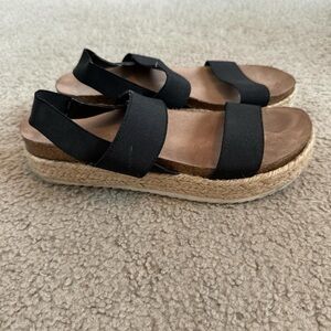 Black Espadrille Sandals